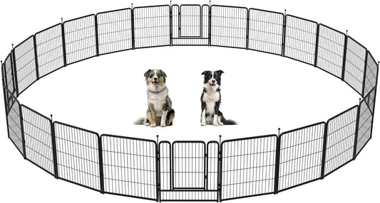 FXW Instant Dog Playpen Designed for RV Trips, 32" Height for Medium Dogs│Patented