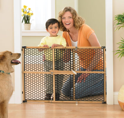 Safety 1St Eco-Friendly Nature Next Bamboo Gate, Bamboo and Black, Fits Spaces between 28" and 42" Wide