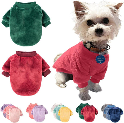 Fabricastle Dog Sweater, Pack of 2 or 3, Dog Clothes, Dog Coat, Dog Jacket for Small Medium Dogs Boy or Girl, Ultra Soft and Warm Cat Pet Sweaters (Xx-Large, Dark Red,Dark Green)