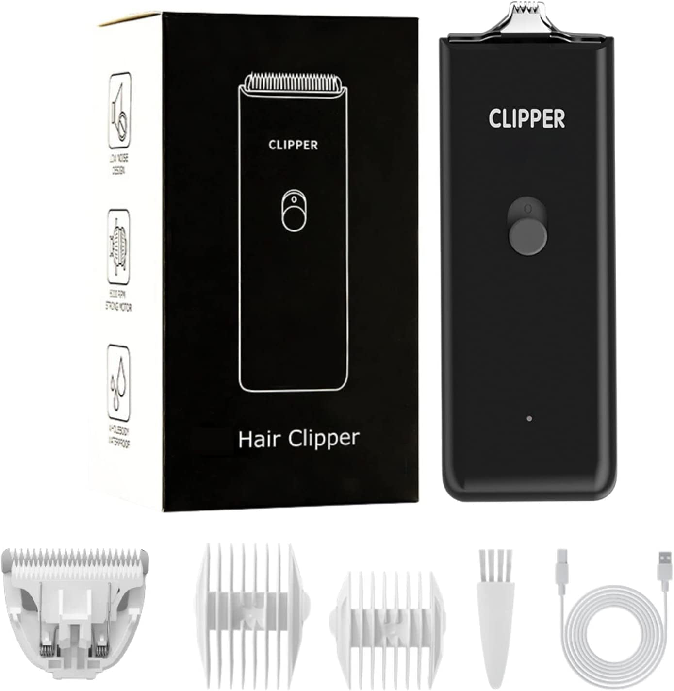 Dog Cat Home Hair Waterproof Clipper Portable Electric USB Rechargeable Pet Grooming Tools Low Noise Shaver Cordless Trimmer for Small and Large Pets