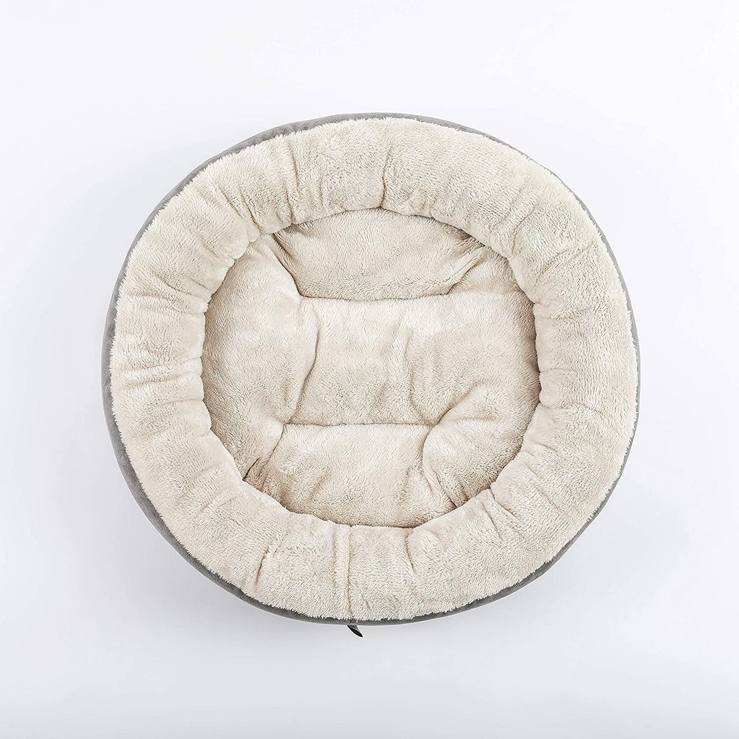 Love'S Cabin round Donut Cat and Dog Cushion Bed, 20In Pet Bed for Cats or Small Dogs, Anti-Slip & Water-Resistant Bottom, Super Soft Durable Fabric Pet Beds, Washable Luxury Cat & Dog Bed Camel