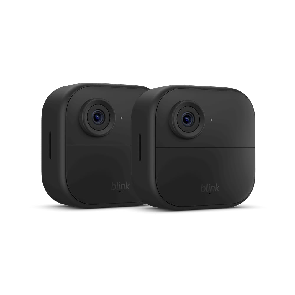 Blink Outdoor 4 — Wireless Smart Home Security Camera, Convenient Two-Year Battery Life, HD Live View, Enhanced Motion Detection — 3 Camera System