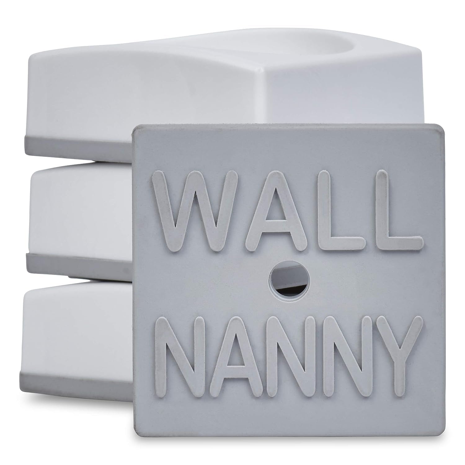 Wall Nanny Mini (4 Pack - Made in USA) Smallest Low-Profile Wall Protector for Baby Gates - Perfect in Doorways - Best Saver Cups Guard Pad Trim & Paint for Child Dog Pet Pressure Gate (Black)