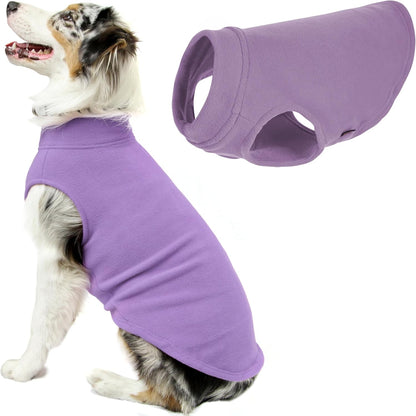 Gooby Stretch Fleece Vest Dog Sweater - Lavender, 4X-Large - Warm Pullover Fleece Dog Jacket - Winter Dog Clothes for Small Dogs Boy - Dog Sweaters for Small Dogs to Dog Sweaters for Large Dogs