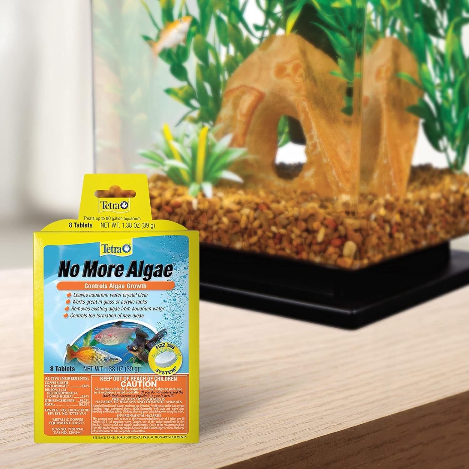 Tetra No More Algae Tablets, 8 tablets, Controls Algae in Aquariums