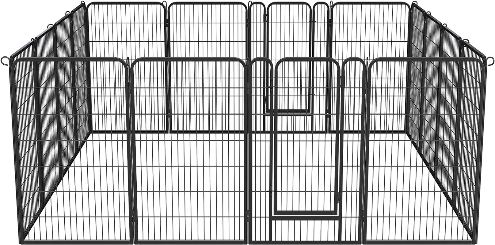 Yaheetech Dog Playpen Outdoor, 16 Panel Dog Fence 47" Indoor Pet Pen for Large/Medium/Small Dogs Heavy Duty Pet Exercise Pen for Puppy/Rabbit/Small Animals Portable Playpen for RV Camping Garden Yard