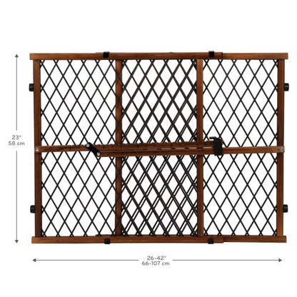 Evenflo Position & Lock Baby Gate, Pressure-Mounted, Farmhouse Collection