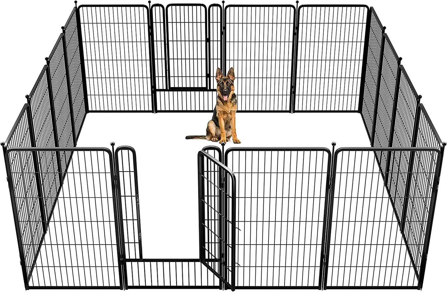 FXW Rollick Dog Playpen for Yard, RV Camping│Patented, 45 Inch 16 Panels