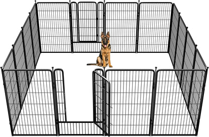 FXW Rollick Dog Playpen for Yard, RV Camping│Patented, 45 Inch 16 Panels