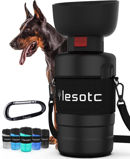 Dog Water Bottle, Portable Dog Water Dispenser, Dog Travel Water Bottle for Dogs, Squeeze Pet Water Bottle for Walking on the Go, Puppy Gift/Hiking Accessories, Dog Water Carrier Outdoor Bpa Free