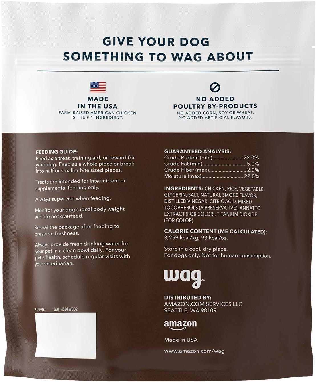 Amazon Brand - Wag Dog Treats Chicken and Waffle Bites 6Oz