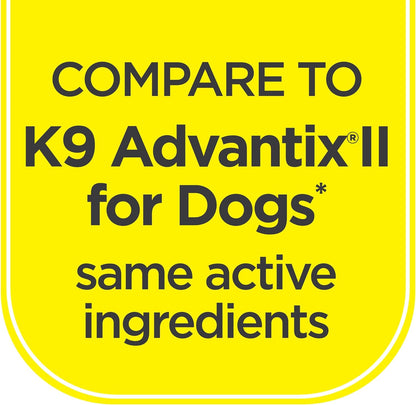 Activate II Flea and Tick Prevention for Dogs | 4 Count | Extra Large Dogs 55+ Lbs | Topical Drops | 4 Months Flea Treatment