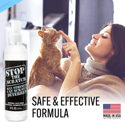 Emmy'S Best EBPP Stop the Scratch Cat Spray Deterrent for Kittens and Cats - Non-Toxic, Safe for Plants, Furniture, Floors and More Cat Deterrent Spray with Rosemary Oil