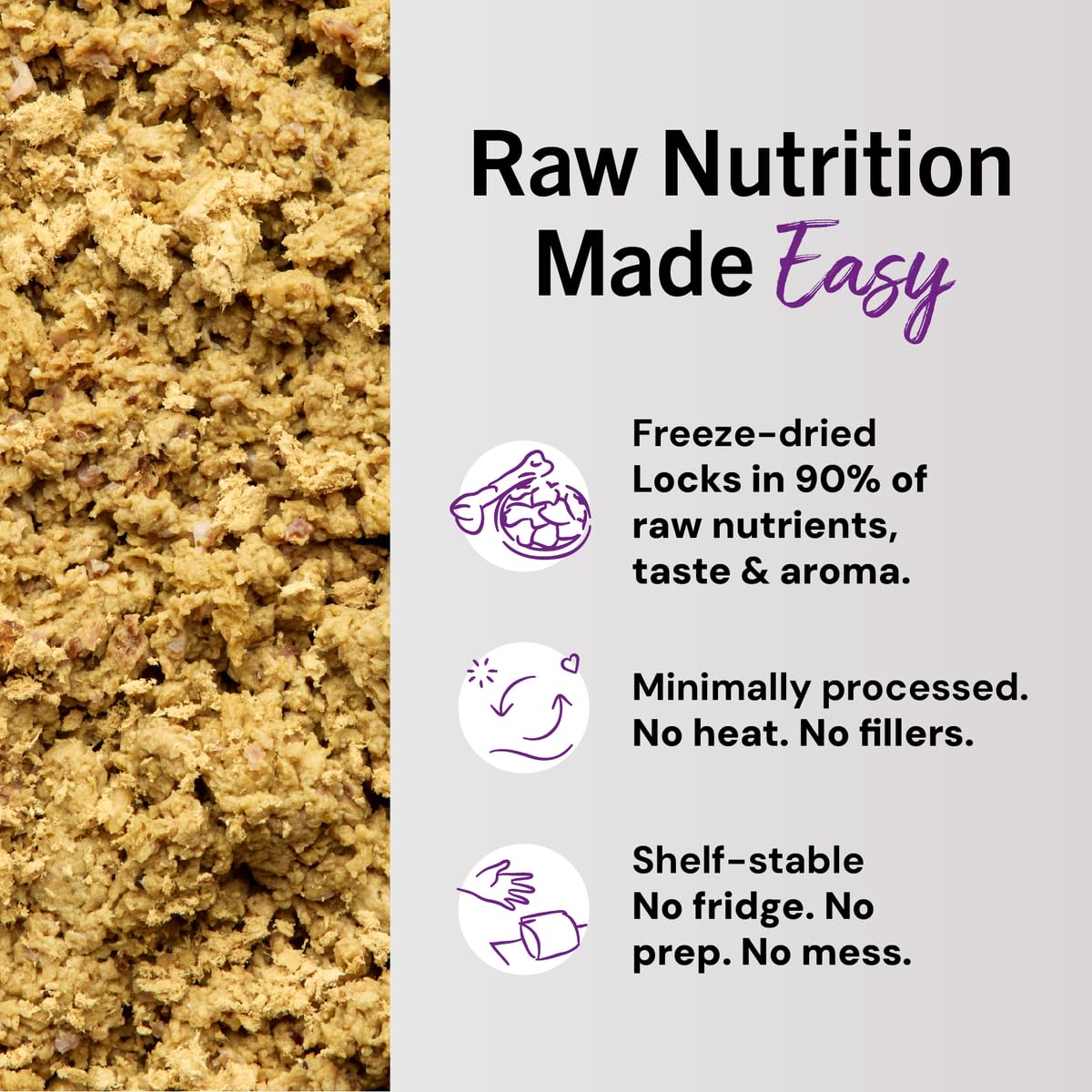 Stella & Chewy's Freeze-Dried Raw Cat Dinner Morsels - Premium Rabbit Recipe with 98% Responsibly-Sourced Meat & Organs - Natural Grain-Free Cat & Kitten Food - Made in USA - 3.5 oz