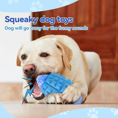 Tough Dog Toys for Aggressive Chewers Large Breed, Dog Chew Toys for Aggressive Chewers, Indestructible Dog Toys for Large Dogs, Durable Dog Toys, Squeaky Dog Toys, Rubber Heavy Duty Dog Ball