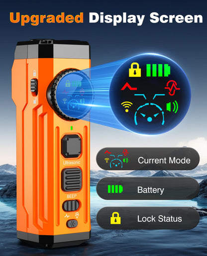 Anti Barking Device for Dogs with Smart Display, 3X Sonic Emitters Dog Bark Deterrent Devices, Dual-Frequency Effective and Humane Bark Control 50ft Ultrasonic Bad Behevior Correct Dog Training Device