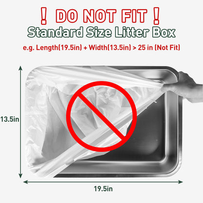 ANWA 40 Count Cat Litter Box Liners for Automatic Cat Litter Box and Litter Box Robot 4/5, Heavy-Duty, Extra Thick