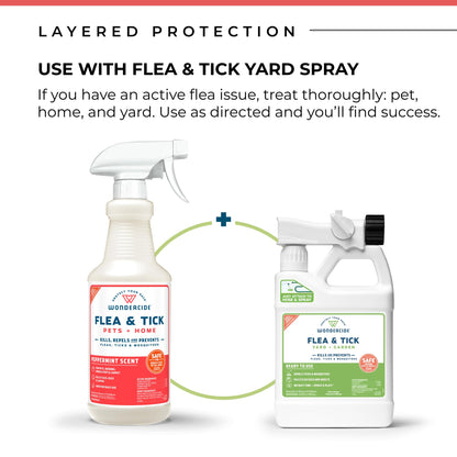 Wondercide Peppermint Flea & Tick Spray for Pets Plus Home with Natural Essential Oils 16 fl. oz.