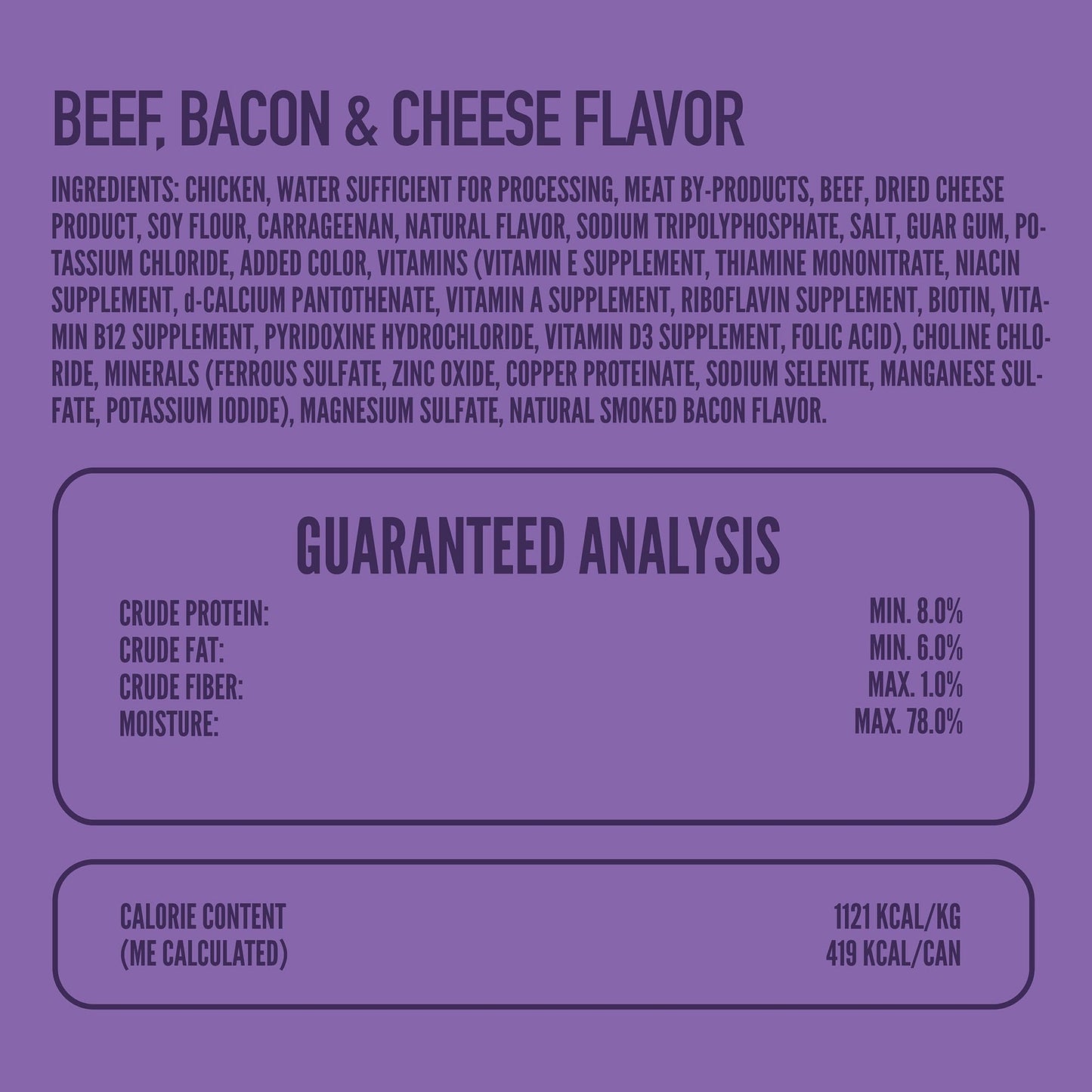 A Strong Heart Wet Dog Food, Beef, Bacon & Cheese Flavor - 13.2 oz Cans (Pack of 12), Made in The USA with Real Beef