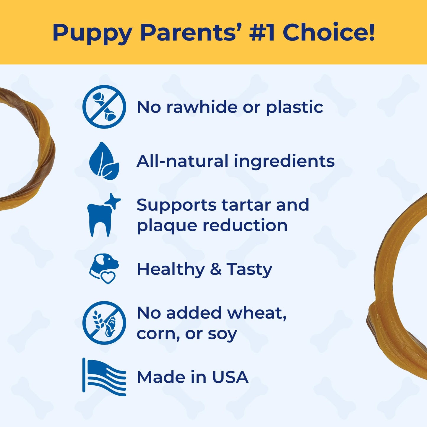 N-Bone Puppy Teething Rings, Grain-Free Chicken Flavor, 6 ct