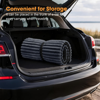 FURTIME Backseat Pet Bed Mat, Non-Slip Dog Bed for Car Back Seat, Washable Travel Pet Mat with Removable Cover, Dog Seat Covers Protector Fit for Backseat Extenders and Trucks SUVs, 54"x 24.8", Grey