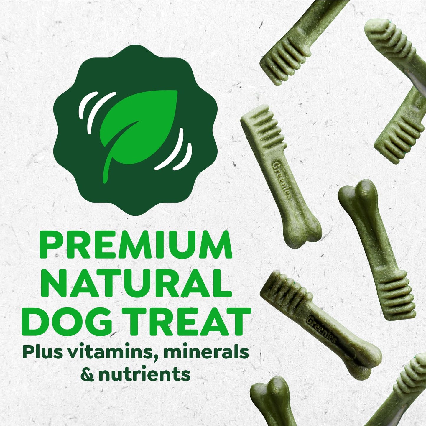 Greenies Veterinarian-Recommended Adult Natural Dental Dog Treats Regular Size, Dog Dental Chews, Original Flavor, 36 oz. Pack, 36 Count