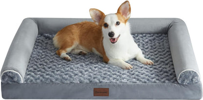 BFPETHOME Dog Beds for Large Dogs, Orthopedic Dog Bed for Medium Large Dogs,Big Waterpfoof Couch Dog Pet Bed with Removable Washable Cover