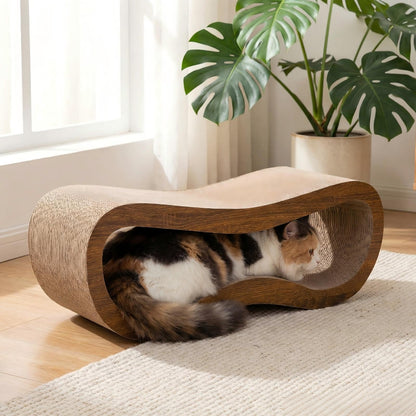 Viraagyiyou Cat Scratcher, 2 in 1 Cat Scratching Board, Cat Cardboard, Scratch Lounger for Cats as Beds & Furniture, Large, 27.44 x 9.06 x 9.06 inch