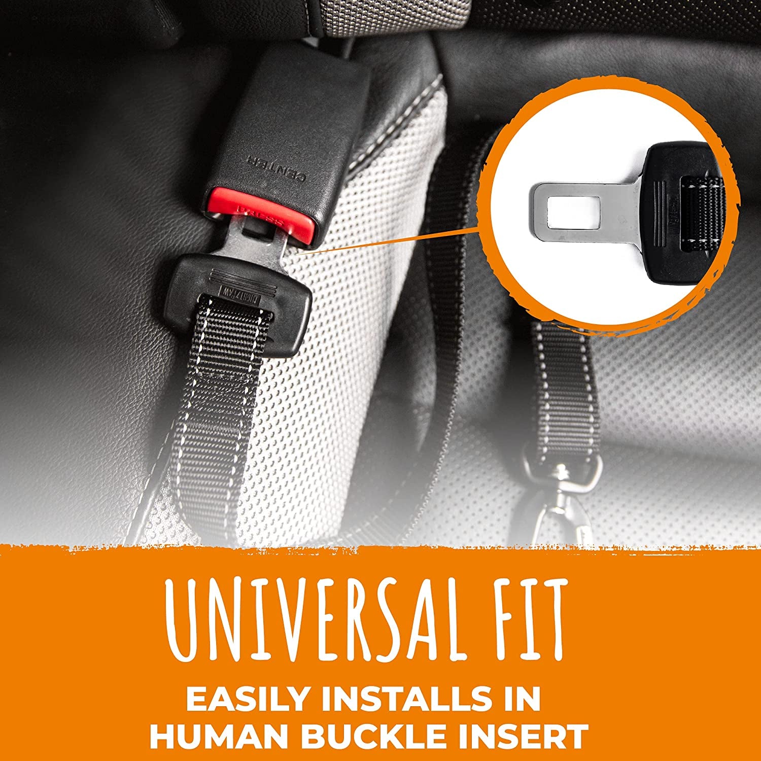 Mighty Paw Dog Seat Belt - Latch Bar Attachment like a Child'S Car Seat - Strong and Durable with 850+ LBS Force Tension - All Metal for Strength and Durability - Keeps Your Dog Restrained and Calm