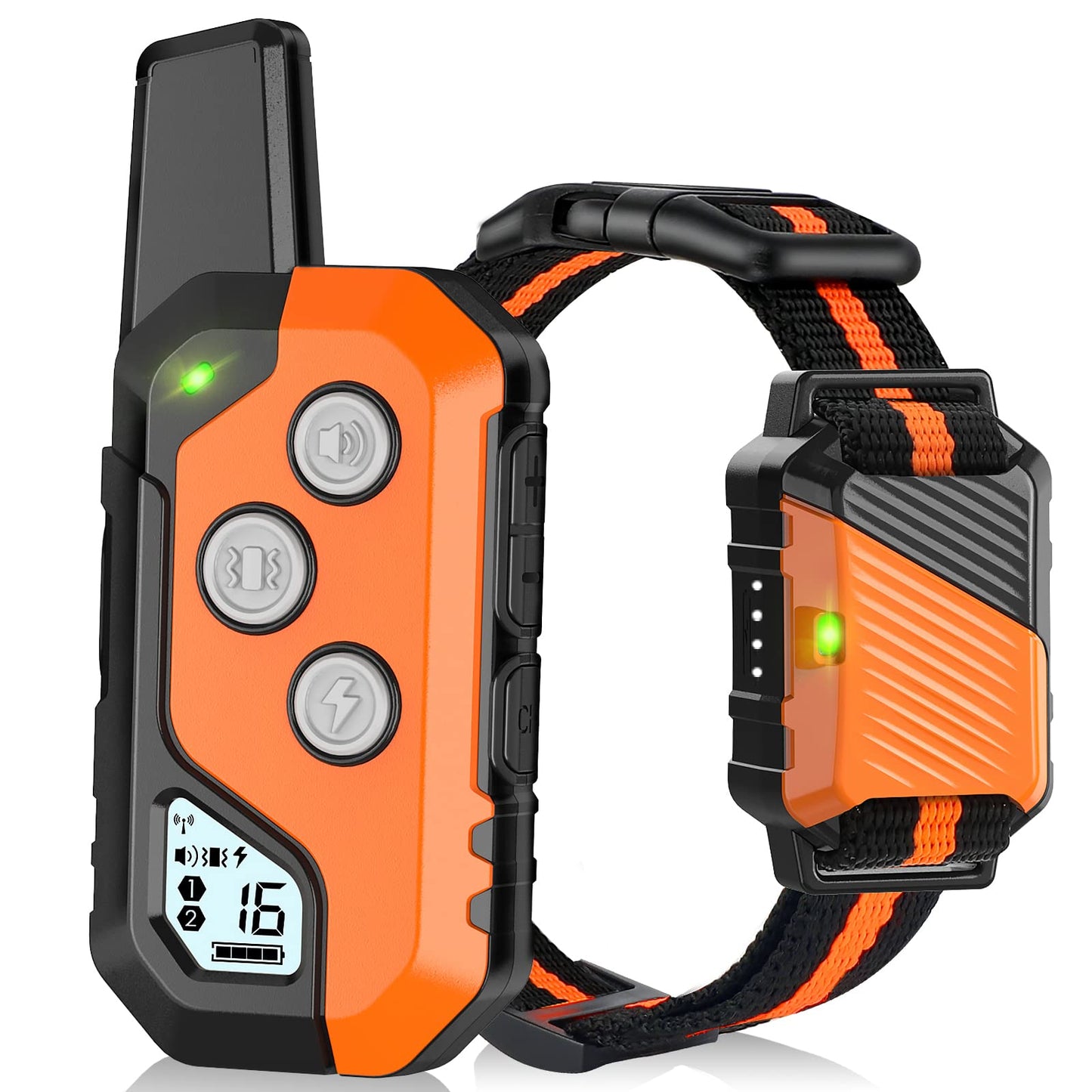 Piouns Shock Collar for Dogs, IP67 Waterproof Dog Training Collar with Remote, 3 Training Modes with Beep, Vibration, and Safe Static, Rechargeable for Large Medium
