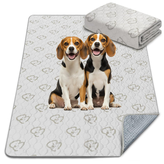 FXW Washable Pee Pads for Dogs, Puppy Pads with Super Absorbent, Specifically Designed for FXW Rollick/Homeplus 32/40/45inch 6 Panels Dog Playpen, 43" x 71" Rectangle, Khaki, 1 Pack
