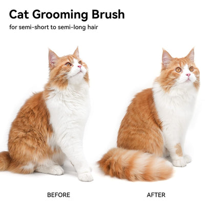 Aumuca Cat Brush for Shedding, Cat Brushes for Indoor Cats, Cat Brush for Long or Short Haired Cats, Cat Grooming Brush Cat Comb for Kitten Rabbit Massage Removes Loose Fur