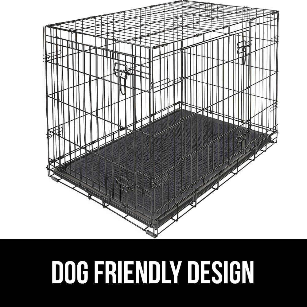 GORILLA GRIP SoakSTOPPER Dog Door Mat, 60x36 Machine Washable Rug Absorbent Doormat Captures Moisture Mud Dirt, Quick Dry Soft Chenille Entryway Rugs Indoor Entrance Mats for Dog Paws, Charcoal