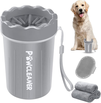 Dog Paw Cleaner, Dog Paw Washer, Paw Buddy Muddy Paw Cleaner, Pet Foot Cleaner for Small Medium Large Breed Dogs/Cats (With 3 Absorbent Towel)