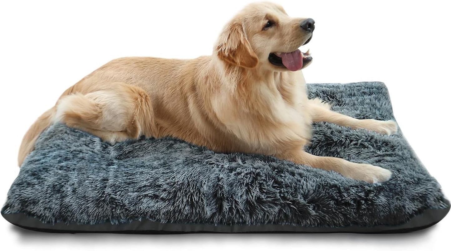 Dog Beds for Medium Dogs Fixable Deluxe Cozy Dog Kennel Beds for Crates Washable Dog Bed, 30 X 19 X 3 Inches, Black