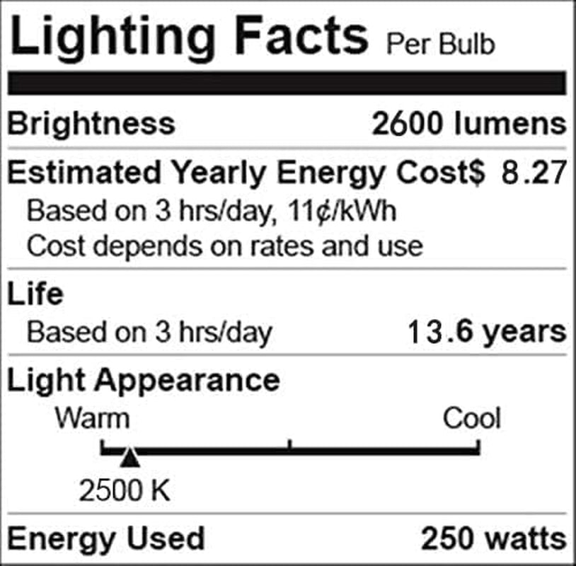 2 Pack 250W Heat Lamp Red Infrared Bulbs Glass Lamp Bulb for Food Service, Brooder Bulb, Chicks, Pet, Bathroom, Light Therapy Use E26 Base, Flood Light Heat Lamp Bulb.