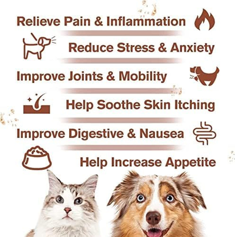 （2-Pack） Hemp Oil for Dogs Cats - Calming Drops Dog Relaxants - Help Pets Anxiety Stress Hip & Joint Pain Arthritis Sеizures Rеlief - Skin Нiр Jоint Hеalth - Organic Pet Hemp Oil Drops