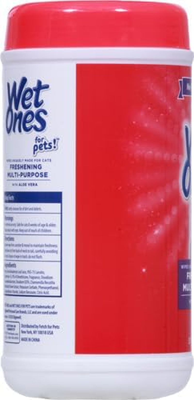 Wet Ones for Pets Freshening Aloe Vera Cat Grooming Wipes, 24 Pack, 5760 Count