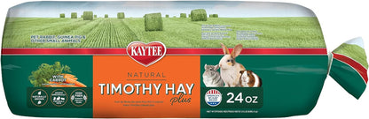 Kaytee Timothy Hay Plus Carrots for Pet Guinea Pigs, Rabbits & Other Small Animals, 24 oz