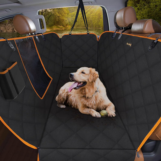 Ibuddy Dog Seat Covers for Trucks 100% Waterproof Dog Hammock for Truck Back Seat Durable X-Large Dog Seat Cover against Dirt and Dog Fur Machine Washable Pet Seat Cover for Trucks and Large Suvs