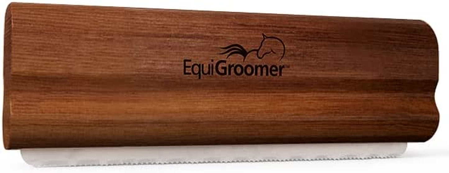 Easygroomer Deshedding Brush for Dogs Cats| Natural Mahogany | Undercoat Tool for Large and Small Pets | Comb Removes Loose Dirt, Hair and Fur While | Perfect for Short and Long Hair Grooming Shedding