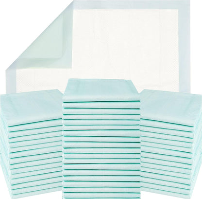 GREEN LIFESTYLE Disposable Underpads - Chucks Pads Disposable Adults, for Use as Incontinence Bed Pads, Pet Pads, Pee Pads for Dogs, Cats, Bunny, Seniors Bed Pad (Pack of 50 - 36X36)