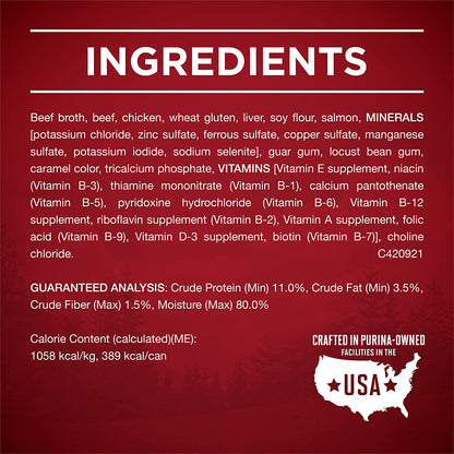 Purina ONE Wet Dog Food True Instinct Classic Ground Grain-Free Formula with Real Turkey and Venison High Protein Wet Dog Food - (Pack of 12) 13 Oz. Cans