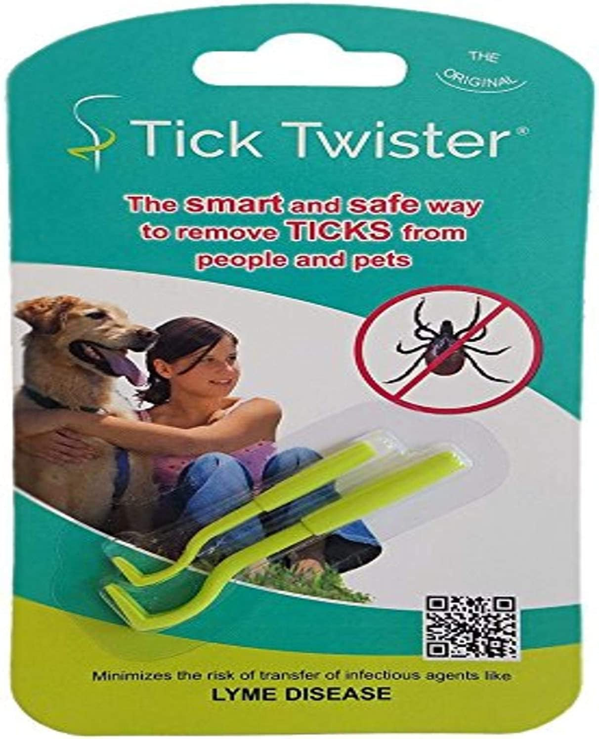 00100-PR Double, Purple, Two Sets Tick Remover Small and Large, 2 Pack