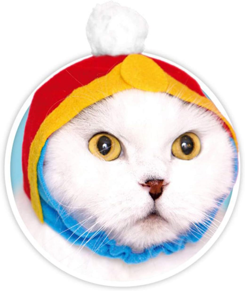 Kitan Club Cat Cap - Pet Hat Blind Box Includes 1 of 5 Cute Styles - Soft, Comfortable - Authentic Japanese Kawaii Design - Animal-Safe Materials, Premium Quality (Kirby)