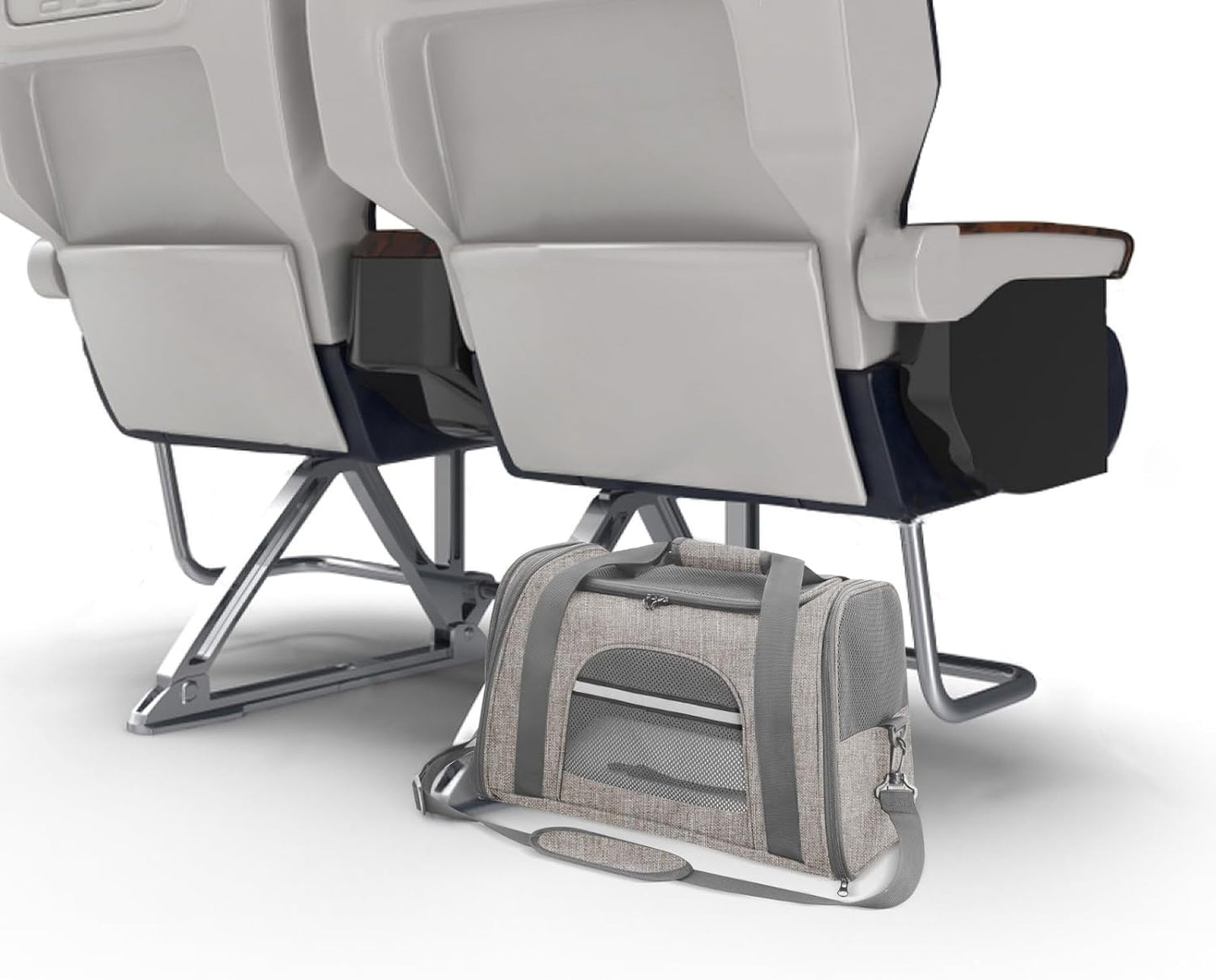 Prodigen Cat Carrier Dog Carriers for Small Dogs Soft Slided Airline Approved Collapsible Pet Travel Carrier, Small (19" W X 12" H X 10.6" D)