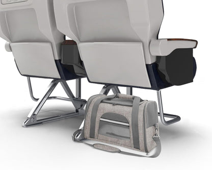 Prodigen Cat Carrier Dog Carriers for Small Dogs Soft Slided Airline Approved Collapsible Pet Travel Carrier, Small (19" W X 12" H X 10.6" D)