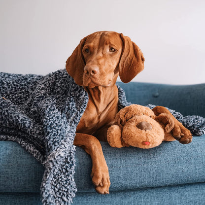 Smartpetlove Original Snuggle Puppy Heartbeat Stuffed Toy for Dogs. Pet Anxiety Relief and Calming Aid, Comfort Toy for Behavioral Training in Brown.