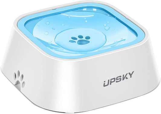 UPSKY Dog Bowl Dog Water Bowl No Spill Pet Water Bowl No Drip Slow Water Feeder Dog Bowl No-Slip Pet Water Dispenser 35Oz Slow Drinking Bowl for Dogs and Cats