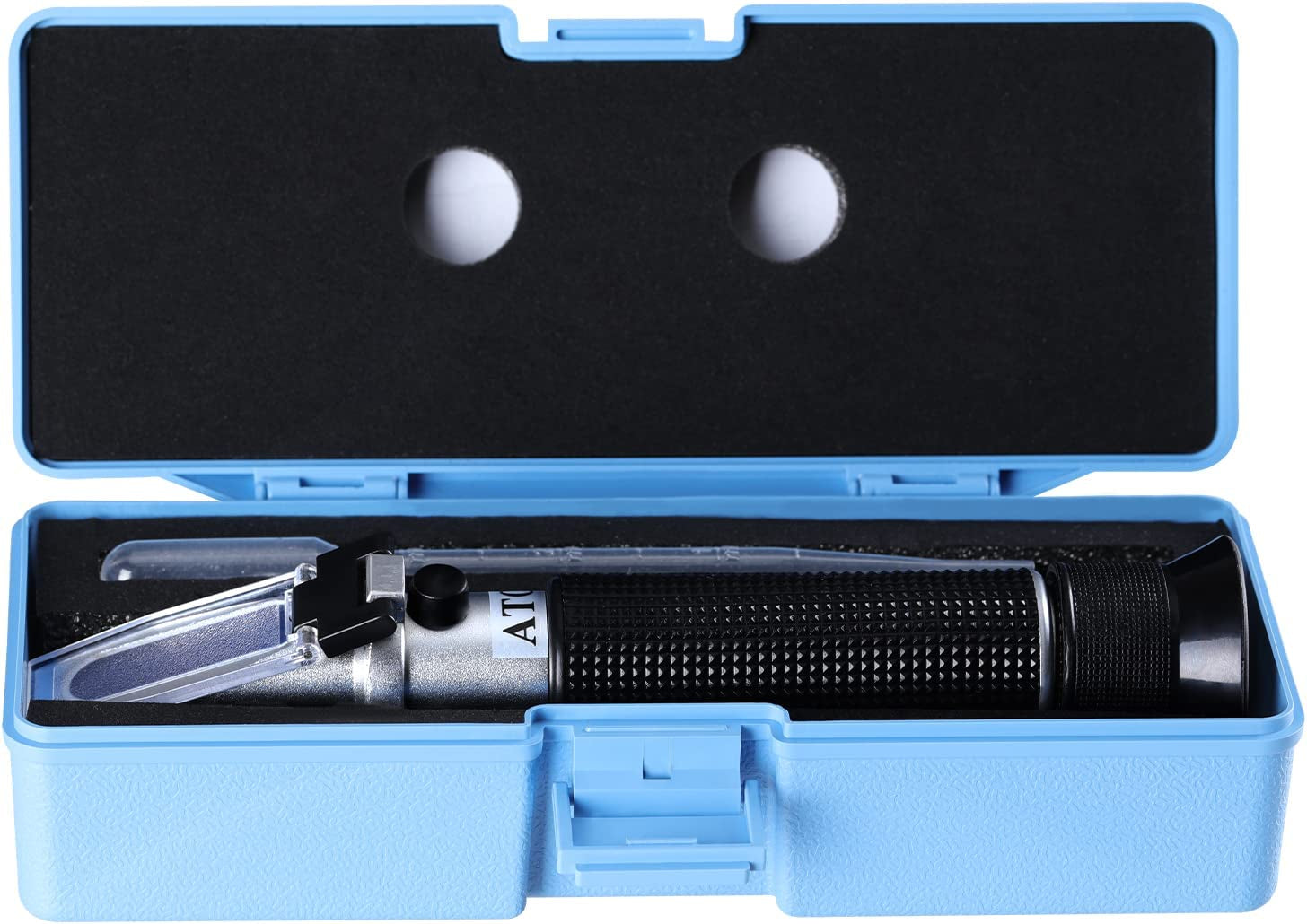 RZ Aquariums Salinity Refractometer for Seawater Marine Fish-Keeping, Dual Scales Specific Gravity Salinity Meter Hydrometer 0-100ppt & 1.000-1.070, Saltwater Tester with ATC Function